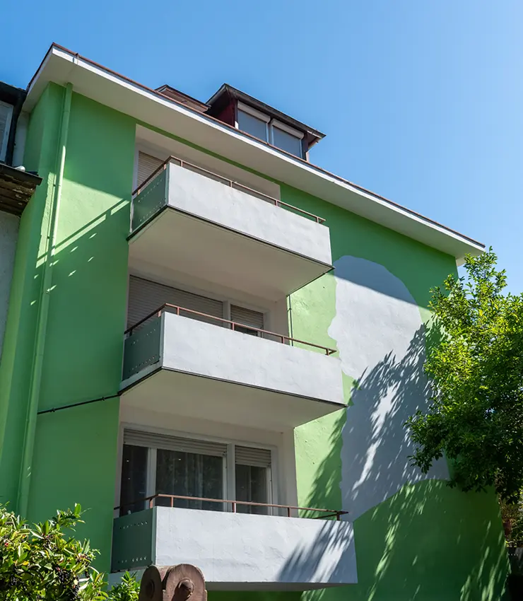 Das Freiburg Appartements am Stadtgarten von außen.